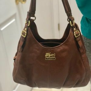 Brown Leather Coach Purse